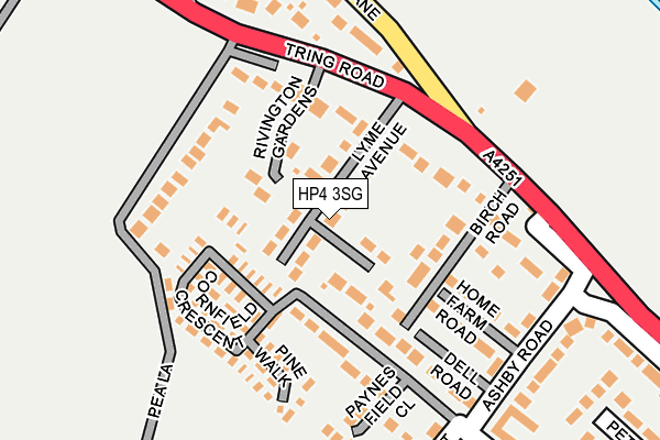 HP4 3SG map - OS OpenMap – Local (Ordnance Survey)