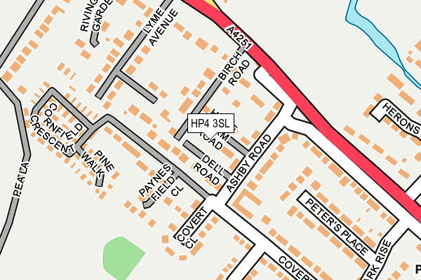 HP4 3SL map - OS OpenMap – Local (Ordnance Survey)