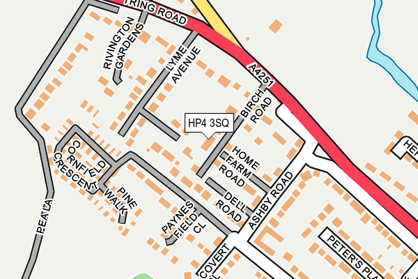 HP4 3SQ map - OS OpenMap – Local (Ordnance Survey)