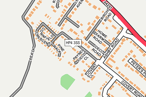 HP4 3SS map - OS OpenMap – Local (Ordnance Survey)