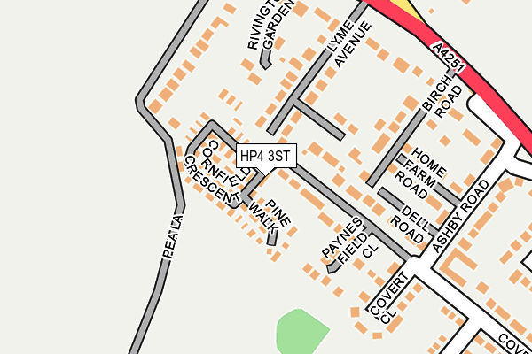 HP4 3ST map - OS OpenMap – Local (Ordnance Survey)