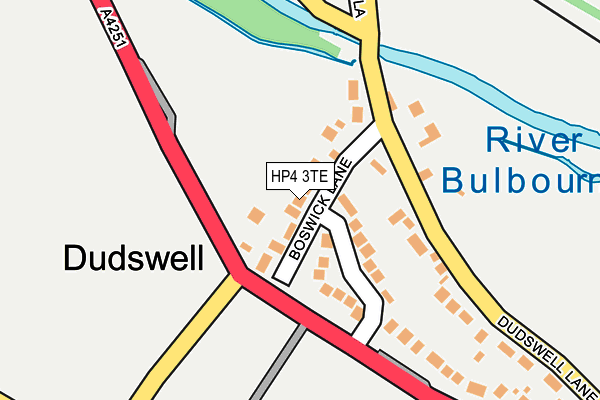 HP4 3TE map - OS OpenMap – Local (Ordnance Survey)