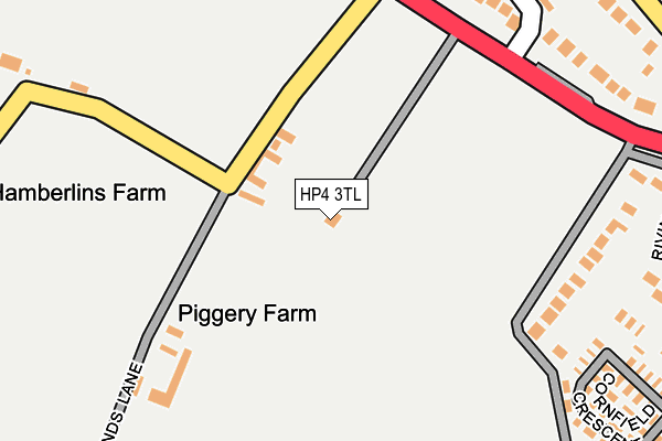 HP4 3TL map - OS OpenMap – Local (Ordnance Survey)