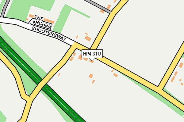 HP4 3TU map - OS OpenMap – Local (Ordnance Survey)