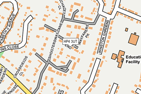 HP4 3UT map - OS OpenMap – Local (Ordnance Survey)