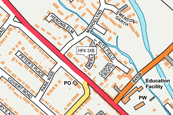 HP4 3XB map - OS OpenMap – Local (Ordnance Survey)