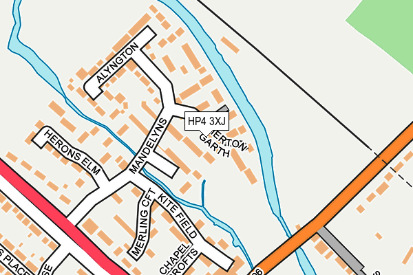 HP4 3XJ map - OS OpenMap – Local (Ordnance Survey)