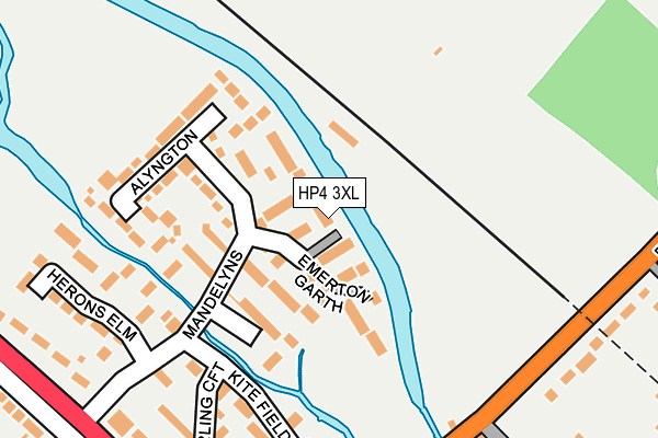 HP4 3XL map - OS OpenMap – Local (Ordnance Survey)