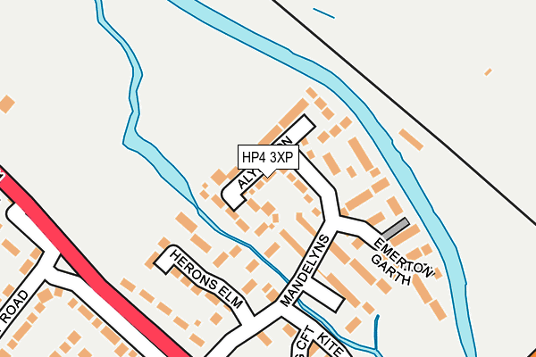 HP4 3XP map - OS OpenMap – Local (Ordnance Survey)