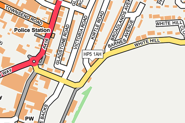 HP5 1AH map - OS OpenMap – Local (Ordnance Survey)