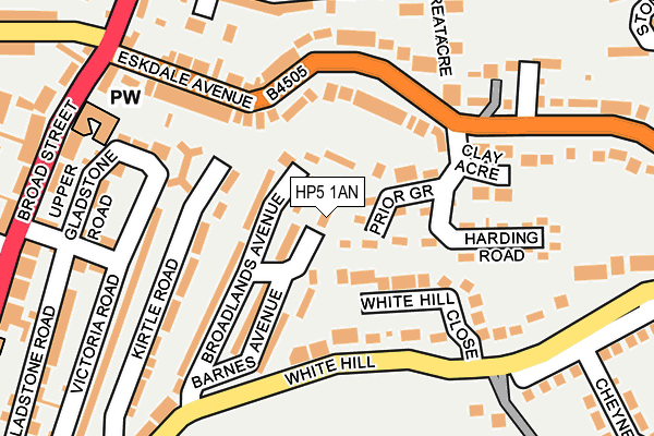 HP5 1AN map - OS OpenMap – Local (Ordnance Survey)