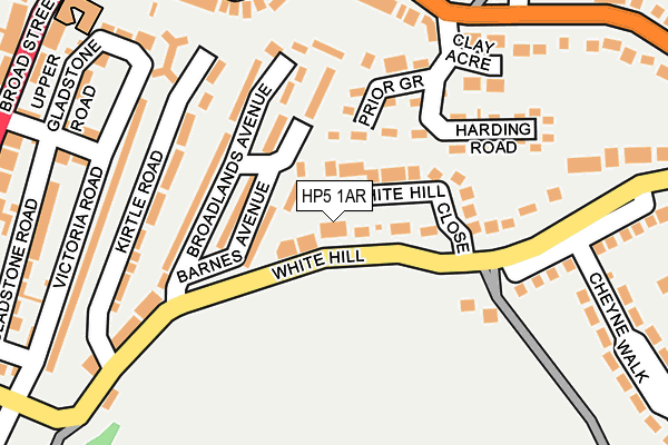 HP5 1AR map - OS OpenMap – Local (Ordnance Survey)