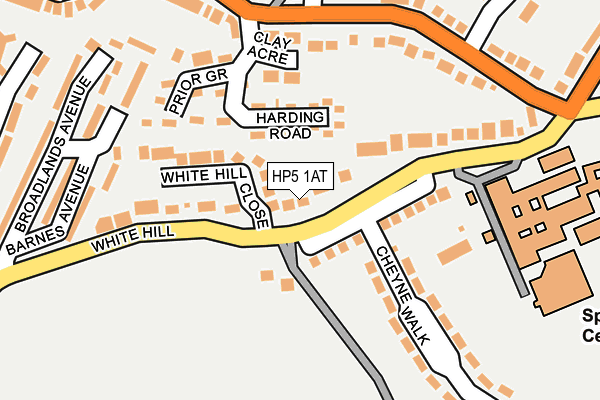 HP5 1AT map - OS OpenMap – Local (Ordnance Survey)