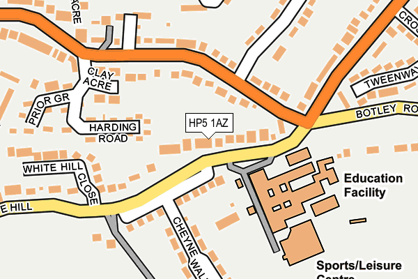 HP5 1AZ map - OS OpenMap – Local (Ordnance Survey)