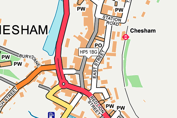 HP5 1BG map - OS OpenMap – Local (Ordnance Survey)