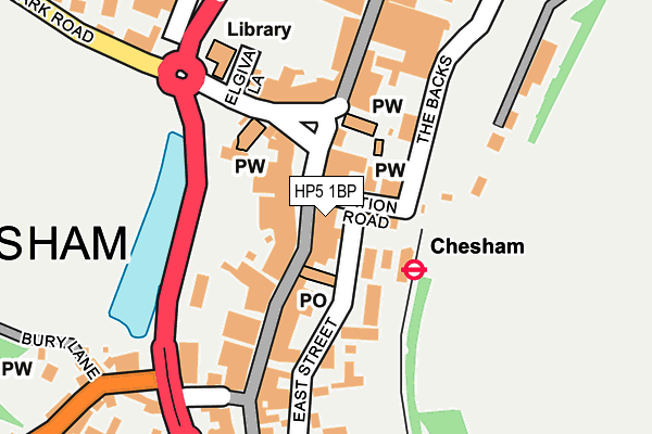 HP5 1BP map - OS OpenMap – Local (Ordnance Survey)