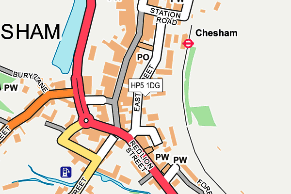 HP5 1DG map - OS OpenMap – Local (Ordnance Survey)