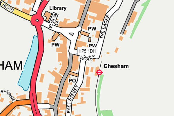 HP5 1DH map - OS OpenMap – Local (Ordnance Survey)