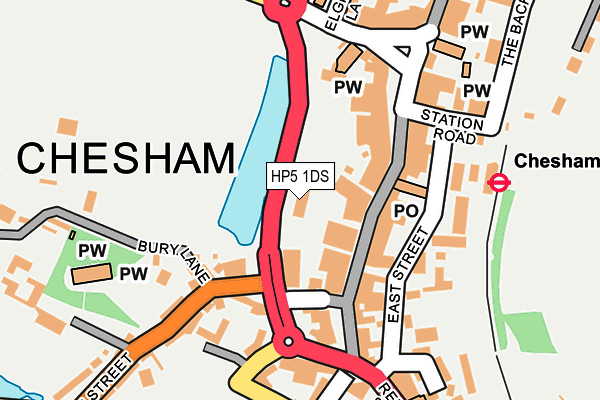 HP5 1DS map - OS OpenMap – Local (Ordnance Survey)