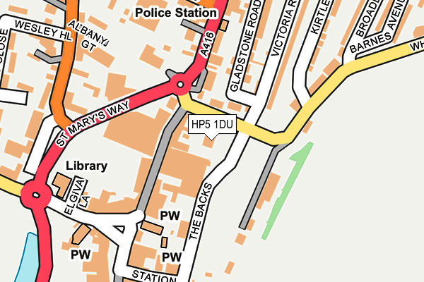 HP5 1DU map - OS OpenMap – Local (Ordnance Survey)