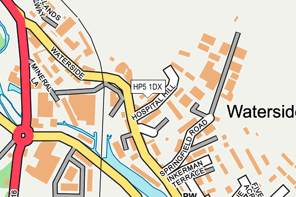 HP5 1DX map - OS OpenMap – Local (Ordnance Survey)