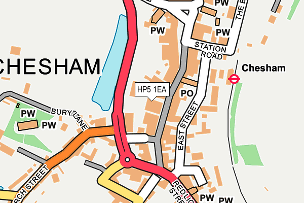 HP5 1EA map - OS OpenMap – Local (Ordnance Survey)