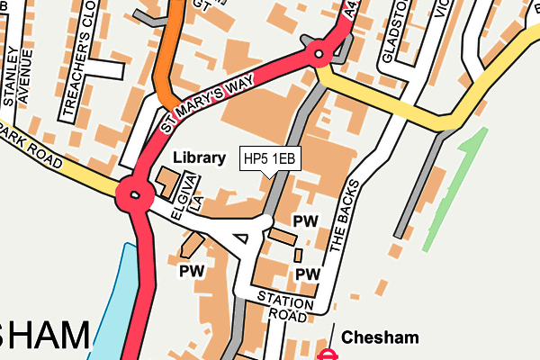 HP5 1EB map - OS OpenMap – Local (Ordnance Survey)