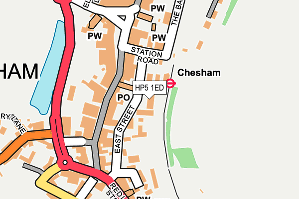 HP5 1ED map - OS OpenMap – Local (Ordnance Survey)