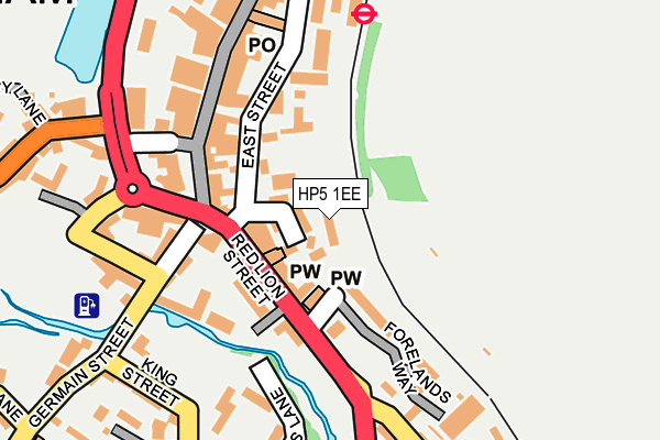 HP5 1EE map - OS OpenMap – Local (Ordnance Survey)