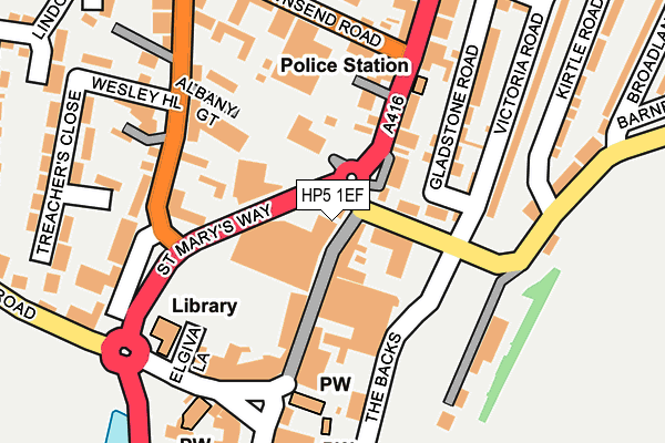 HP5 1EF map - OS OpenMap – Local (Ordnance Survey)