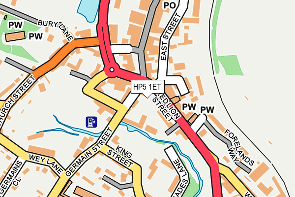 HP5 1ET map - OS OpenMap – Local (Ordnance Survey)