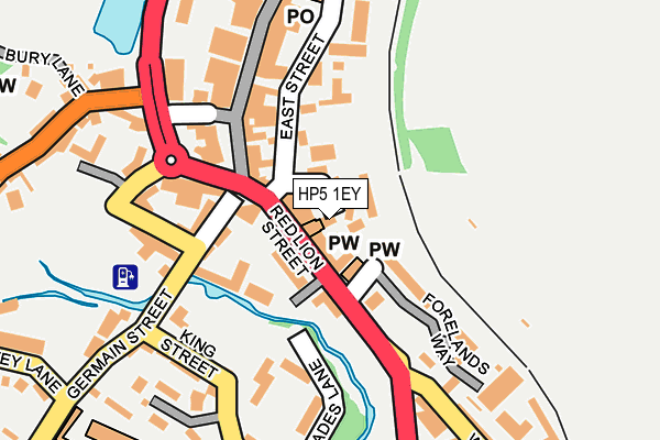 HP5 1EY map - OS OpenMap – Local (Ordnance Survey)