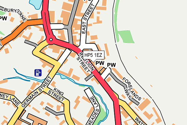 HP5 1EZ map - OS OpenMap – Local (Ordnance Survey)
