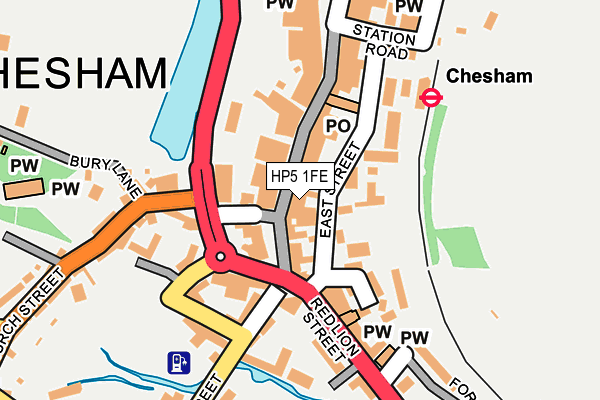 HP5 1FE map - OS OpenMap – Local (Ordnance Survey)