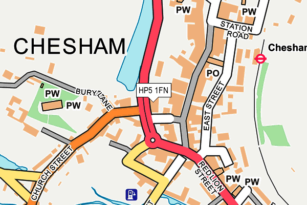 HP5 1FN map - OS OpenMap – Local (Ordnance Survey)