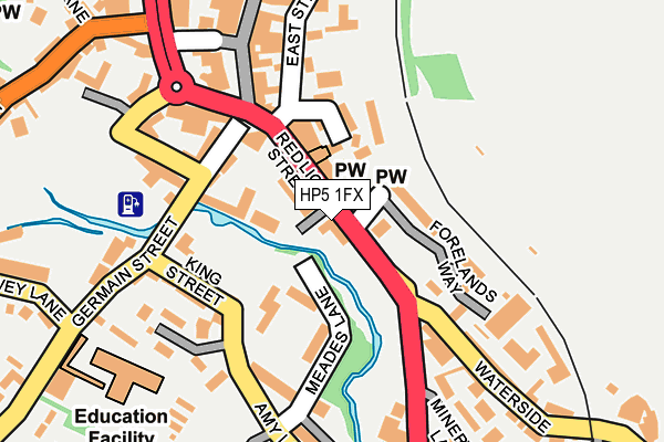 HP5 1FX map - OS OpenMap – Local (Ordnance Survey)