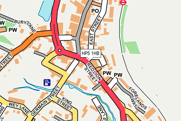 HP5 1HB map - OS OpenMap – Local (Ordnance Survey)