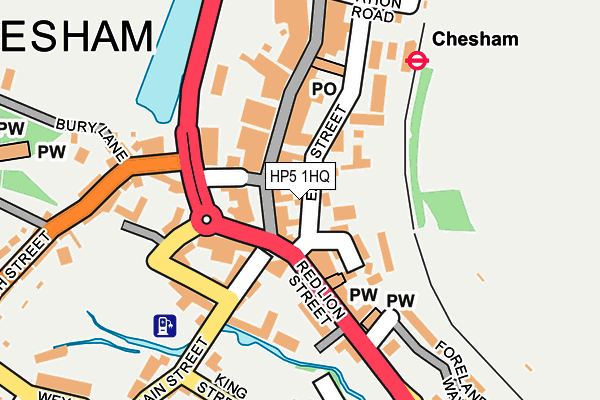 HP5 1HQ map - OS OpenMap – Local (Ordnance Survey)