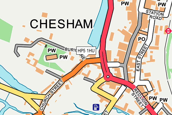 Map of CHESHAM COTTAGE LTD at local scale