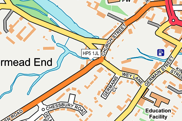 HP5 1JL map - OS OpenMap – Local (Ordnance Survey)