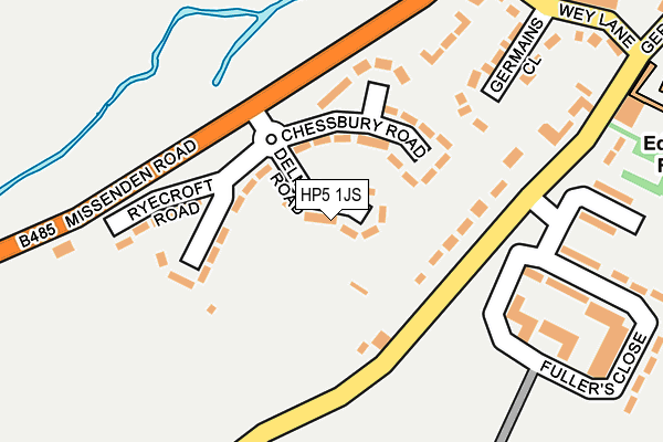 HP5 1JS map - OS OpenMap – Local (Ordnance Survey)