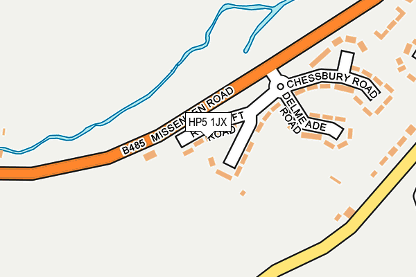 HP5 1JX map - OS OpenMap – Local (Ordnance Survey)