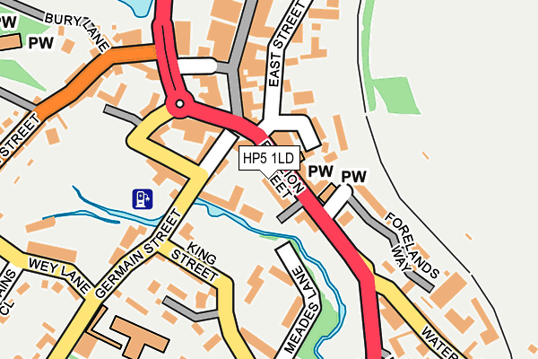 HP5 1LD map - OS OpenMap – Local (Ordnance Survey)