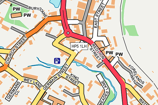 HP5 1LH map - OS OpenMap – Local (Ordnance Survey)