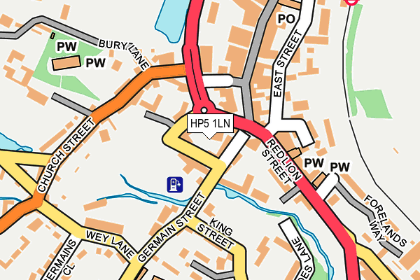 HP5 1LN map - OS OpenMap – Local (Ordnance Survey)