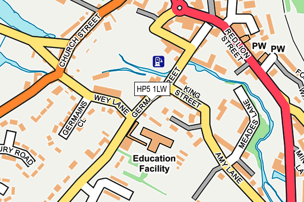 HP5 1LW map - OS OpenMap – Local (Ordnance Survey)