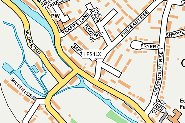 HP5 1LX map - OS OpenMap – Local (Ordnance Survey)