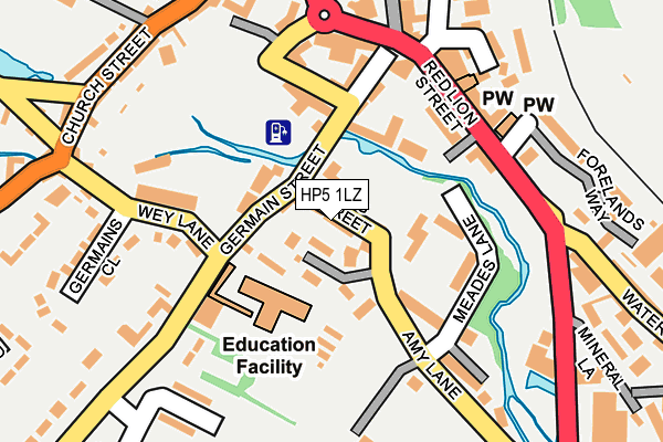 HP5 1LZ map - OS OpenMap – Local (Ordnance Survey)