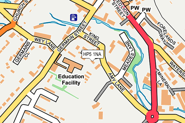HP5 1NA map - OS OpenMap – Local (Ordnance Survey)