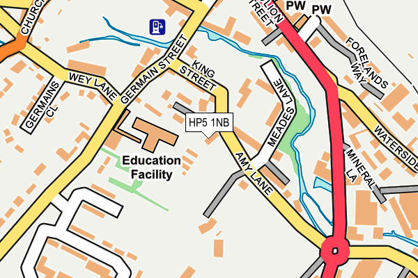 HP5 1NB map - OS OpenMap – Local (Ordnance Survey)